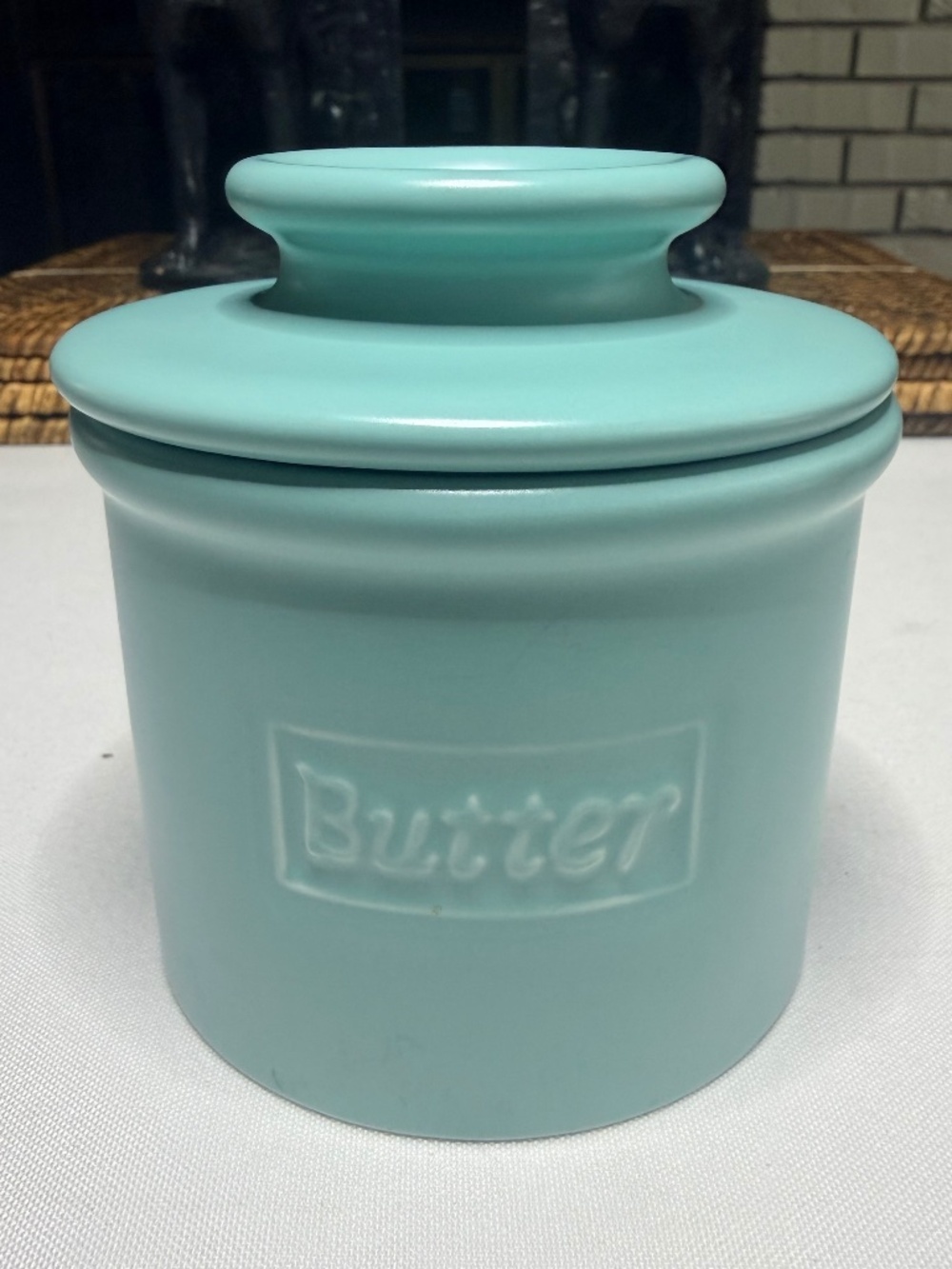 Butter Bell by L. Tremaine Inc. ceramic Robins Egg Blue